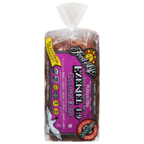 Bread, Cinnamon Raisin, Sprouted Grain, Flourless