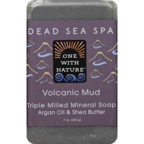 One with Nature Soap, Triple Milled Mineral, Volcanic Mud