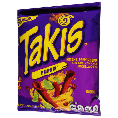 Takis Tortilla Chips, Hot Chili Pepper & Lime, Extreme - FRESH by  Brookshire's