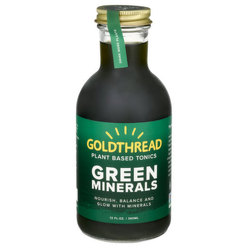 Goldthread Tonics, Plant Based, Green Minerals