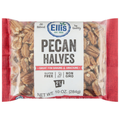 Est. 1935. All natural. Top quality. Great for baking & snacking. 2-1/2. Our family-run company has sourced only the finest quality nuts since 1935. We hope you enjoy these nuts in your baking, as a crunchy topping, or as a nutritious snack! Go Texan.