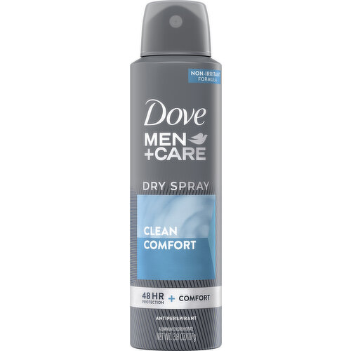 Dove Antiperspirant, Clean Comfort, Dry Spray
