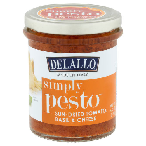 Delallo Pesto, Sun-Dried Tomato Basil & Cheese