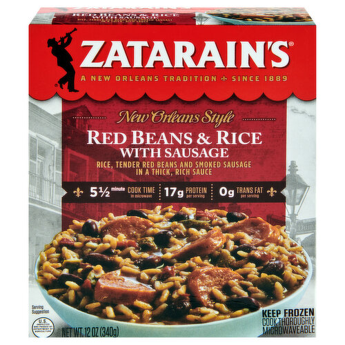 Zatarain's Red Beans and Rice Mix, 30 oz - One 30 Ounce Box of Red