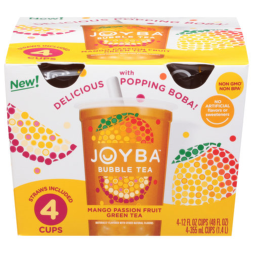 Bubble Tea Kit Gift Set Popping Boba, Bubble Tea Powder, Cups and