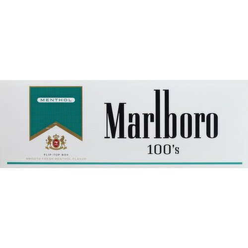 Marlboro Cigarettes, Menthol, Gold Pack 100's, Flip-Top Box