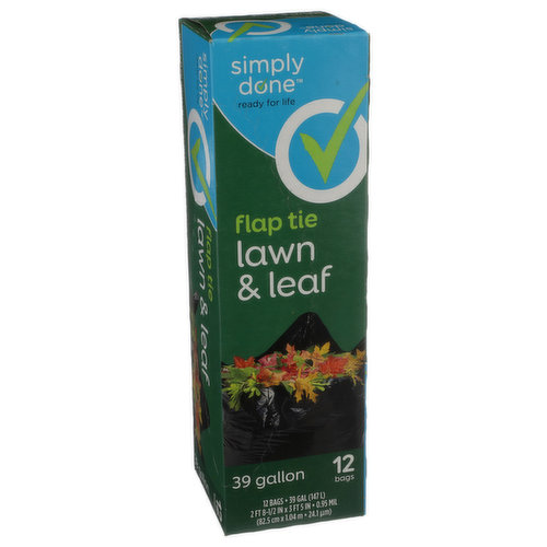 Simply Done Drawstring Lawn & Leaf 39 Gallon Bags