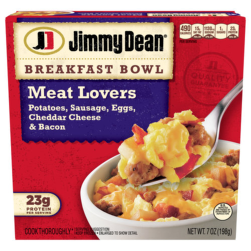 Jimmy Dean Breakfast Bowl, Meat Lovers