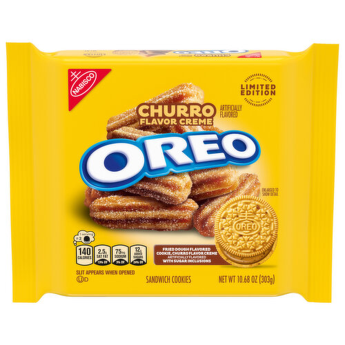 OREO OREO Churro Creme Sandwich Cookies, Limited Edition, 10.68 oz