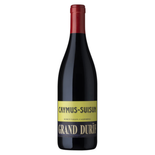 The super-rich Petite Sirah (also known as Durif) has been widely respected in California dating back to the 1800's. The variety contributed importantly to our state's evolution in creating great wines and was often the favored choice of many home winemakers. The term Petasarah grew to life, with the wine rich in substance - mouth-filling, opaquely dark, and retaining significant bitterness. With this important memory of yesteryear in mind, Gran Durif is an updated version - a round, eminently rich and fruit-driven table wine without the customary bitterness. The harvesting of our grapes takes place late in the growing season and is the center point of this wine's ripe style. The little-known but exceptional Suisan Valley is the grape source. Dry farmed young wines are highly responsible for Grand Durif, as well as Caymus fermentation techniques and barrel aging in French oak. The sum of these practices produces a newly fashioned Petasarah. Suisun (su-soon), only 30 minutes Southeast of neighboring Napa Valley, shares similar climatic conditions, yet has richer soils perfectly suited to this wine, a new expression of a variety that has long been overlooked and holds potential for great enjoyment.