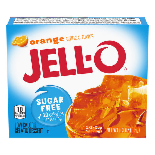 Jell-o Sugar Free Orange Instant Gelatin Mix