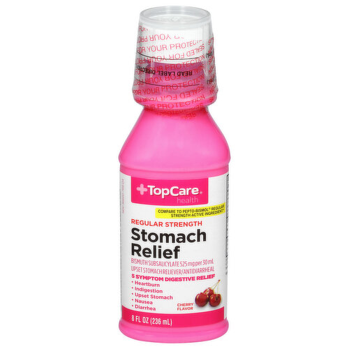 TopCare Stomach Relief, Regular Strength, Cherry Flavor