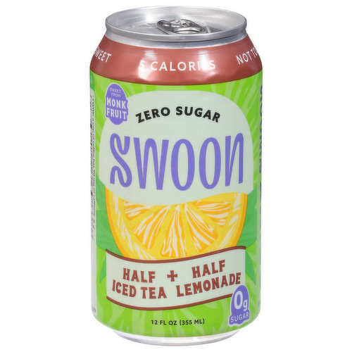 Swoon Ice Tea Lemonade, Zero Sugar, Half + Half