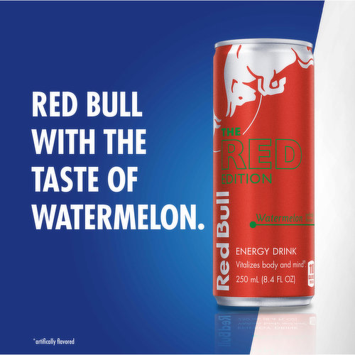 Red Bull Energy Drink, Watermelon, 4 Pack - Super 1 Foods