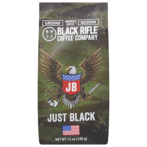 Black Rifle Coffee Company Coffee, Ground, Medium, Just Black