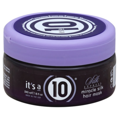 1. Deep conditioning. 2. Strengthens and protects. 3. Creates ultra silky hair. 4. Enhances natural body. 5. Instantly detangles. 6. Improves elasticity. 7. Seals in moisture. 8. Imparts shine. 9. Reduces frizz. 10. Color protection formula. Cruelty-free. Made in the USA.