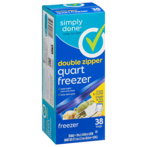 Simply Done Quart Slider Storage Bags (40 ct)