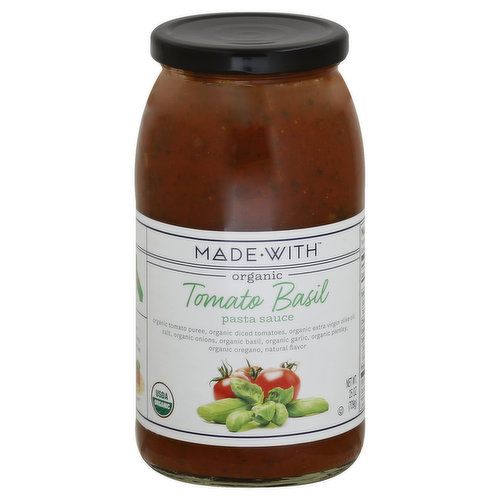 Made With Pasta Sauce, Organic, Tomato Basil