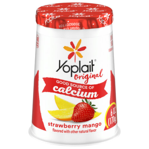 Yoplait Yogurt, Low Fat, Strawberry Mango, Original