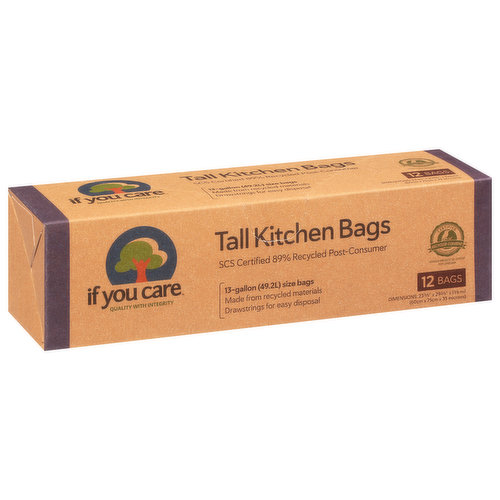 If You Care Tall Kitchen Bags