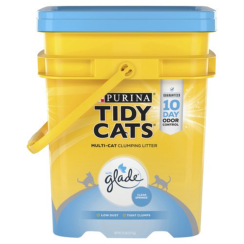 Tidy Cats Clumping Litter, Multi-Cat, Clear Springs