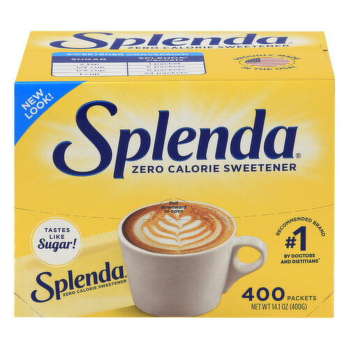 Splenda Sweetener, Zero Calorie, Packets