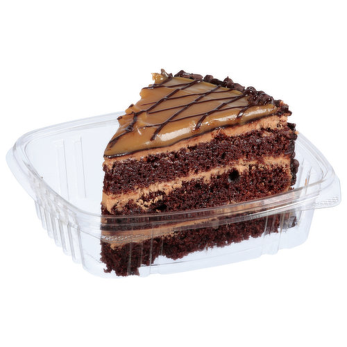 Brookshire's Cake, Milk Chocolate Caramel, Slice