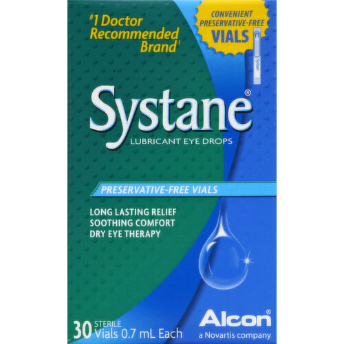 Systane Eye Drops, Lubricant, Vials