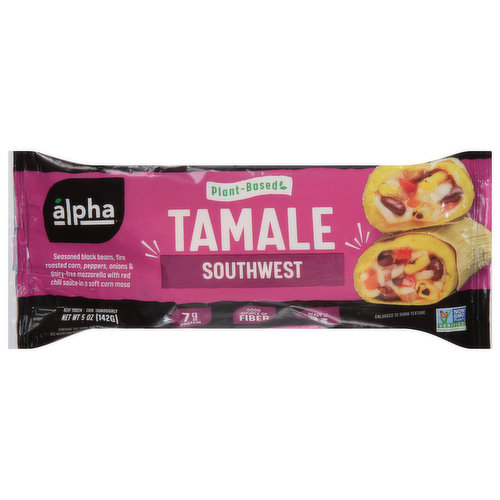 Ready in 3 minutes. A bold new bite. 100% plant protein. Packed with flavor. A different kind of delicious. We are on a mission to bring you unrivaled taste fueled by the power of plants. Inspired by the festive Mexican dish, the Alpha Tamale is available in traditional flavors with a twist: they're handheld and can be enjoyed on-the-go! Go on. Take a bite. You'll never guess it's plant-based!