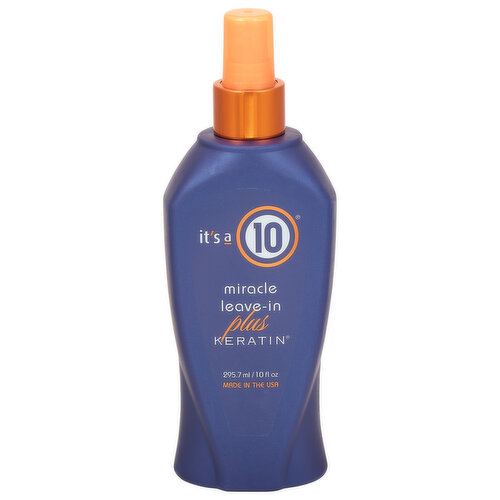 Does 10 things instantly: 1. Maintenance of keratin straightening treatments. 2. Increases styling & manageability. 3. Perfect for all hair types. 4. Helps replace lost protein. 5. Protects the natural keratin in hair. 6. Protects against heat. 7. Restores hydration balance. 8. Detangles, defrizzes & adds shine. 9. Helps strengthen hair. 10. Seals cuticles for extra silky hair. Contains behentrimonium chloride as a hair conditioning. Cruelty free.