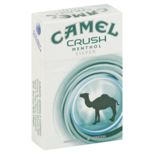 Camel Cigarettes, Silver, Menthol, Crush