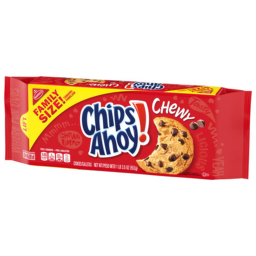 CHIPS AHOY! CHIPS AHOY! Chewy Chocolate Chip Cookies, Family Size, 19.5 oz  - FRESH by Brookshire's