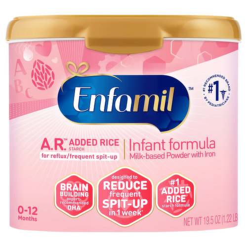 Enfamil Infant Formula with Iron, Milk-Based Powder, 0-12 Months