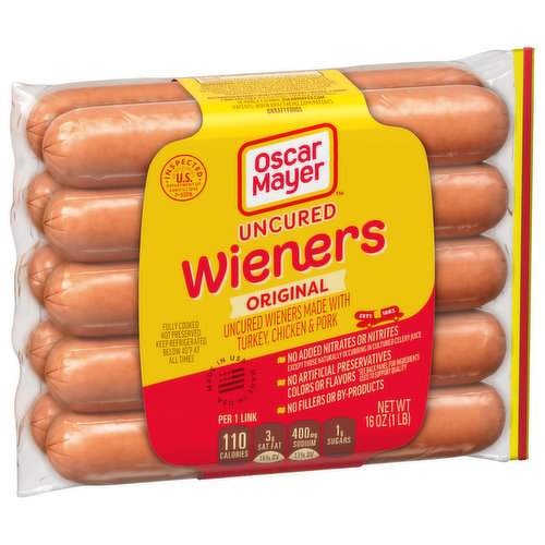 Oscar Mayer Franks, Cheese Turkey, Classic, Hot Dogs