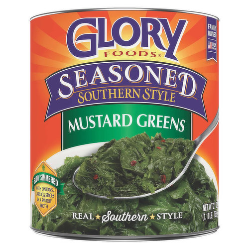 Glory Foods Mustard Greens, Southern Style