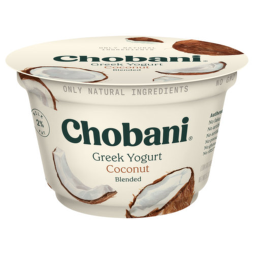 Chobani Yogurt, Greek, Low-Fat, Coconut, Blended