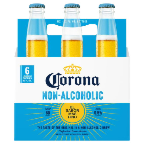 The taste of the original in a non-alcoholic brew. Relax responsibly. Recyclable.