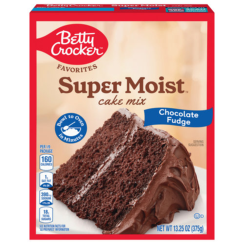 Betty Crocker Cake Mix, Chocolate Fudge