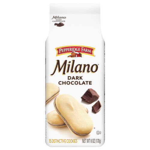 Pepperidge Farm Cookies, Distinctive, Dark Chocolate