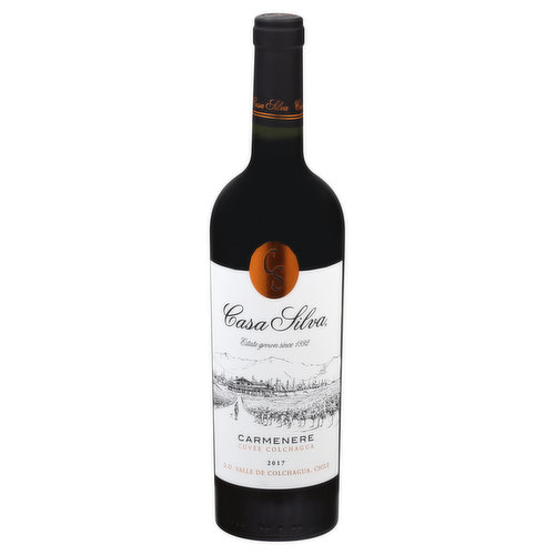 CASA SILVA Red Wine, Carmenere, 2017