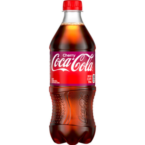 Coca-Cola Cherry Soda Soft Drink, 20 fl oz