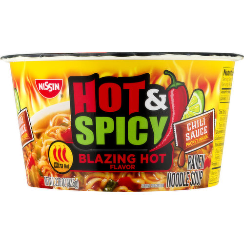 Nissin Nissin Hot & Spicy Ramen Noodle Soup Blazing Hot
