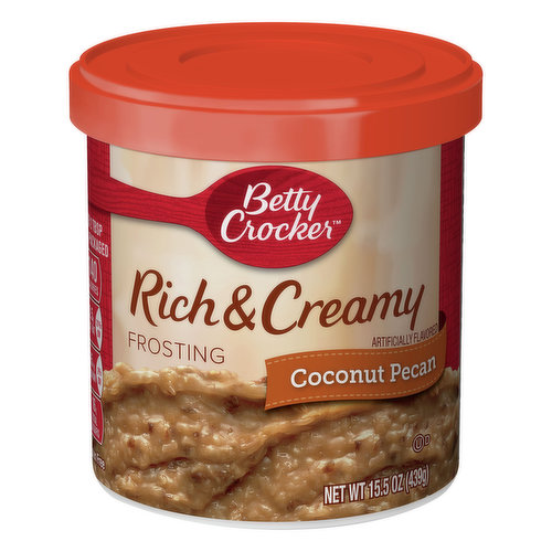 Betty Crocker Frosting, Rich & Creamy, Coconut Pecan