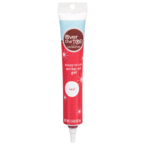 Over the Top Write-On Gel, Red