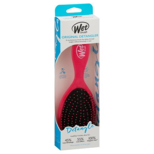 Wet Brush Original Detangler Hair Brush - Pink And Purple - Exclusive  Ultra-soft IntelliFlex Bristles - Glide Through Tangles With Ease For All  Hair