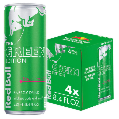 Red Bull Energy Drink, Dragon Fruit, 4 Pack