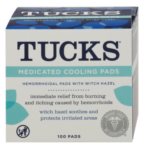 TUCKS Cooling Pads, Medicated