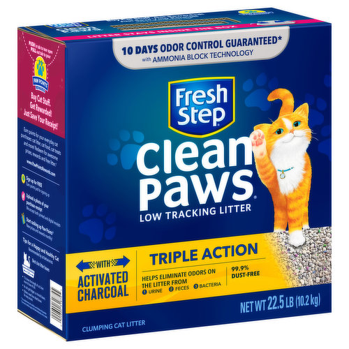 Fresh Step Cat Litter, Clumping, Low Tracking, Triple Action