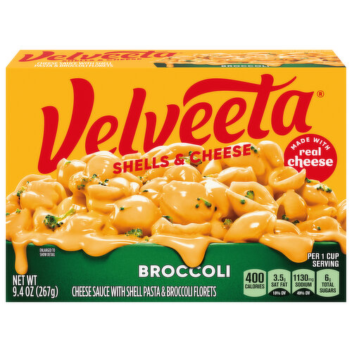 Velveeta Shells & Cheese Broccoli Pasta Kit