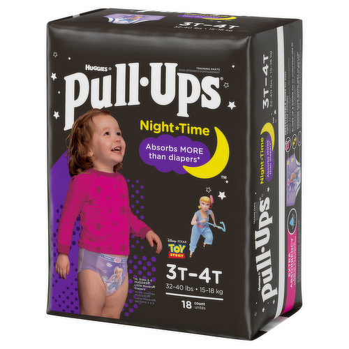 Huggies Girls' Potty Training Pants, 3T-4T (32-40 lbs), 66 Count